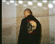 Andy Warhol Skull maharishi stadium jacket